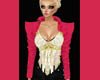 Red Silk Jacket Gold top