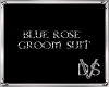 Blue Rose Groom Suit