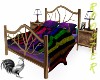 Rustic Wood Rainbow Bed