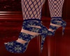 Blue Bloom Mini T Heels