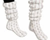 knitted white socks