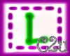 C2u letter L Sticker