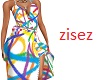 !z! rainbow party dress 