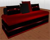 [M44]Red&Blk Pillow Sofa