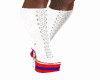 Shoes white&navy&red