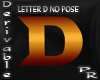 letter D no pose