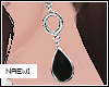 Wings earrings black
