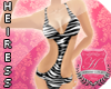 -H- Zebra Cutout Bikini