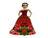 CJ'S Red Rose Dress