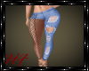 ^HF^ Ripped Net Jeans