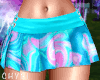 C~Aqua Holo Skirt