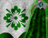 green/white cape