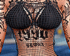 Black Tatted Fishnet