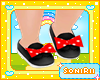 KIDS BLACK AND RED BOW