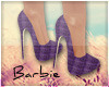 Ivette Purple/Gold Heels