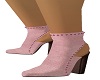 L /Fall Pink Sude Boots