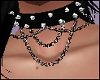 Black Spike Choker Goth