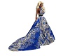 Blue Floral Gown