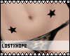 Stars belly tattoo [H]