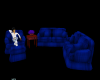 b76 blue couch set