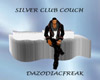 Silver Club Couch