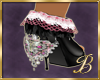 Burlesque pink lace shoe