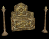 (AL)Gold Jewelled Throne