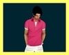 S.T HOT PINK POLO SHIRT