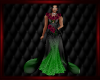 Pink/Green Flower Gown