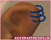Saphire 3 Rings Ear (TL)