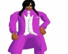 Purple suit top wh tie