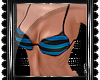 Rt` Bikini Top. Blue/Blk