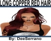 LONG COPPER RED HAIR