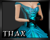 Thax~ Cinder Gown Turq