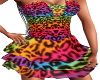 Rainbow Cheetah Dress