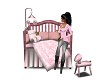Beautiful Pink Baby Crib