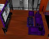 {LC} Purple TV couch set