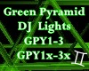 green pyramid dj lights