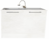 white kitchen sink