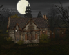 cottage in moon light