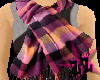 Winter Plaid Scarf Pink