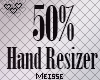 𝓜. Hand Resizer 50%