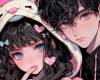 Cutout ' Anime couple