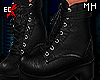 M.  Black boots
