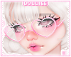 D. Heart Glasses Pink