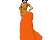 Spring orange xtra dress