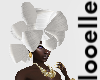 City Glam Hair Hat White