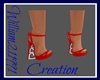 Red Vday Heart Heels