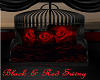 Black & Red Swing Chair