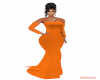 Orange Peel Vintage Gown